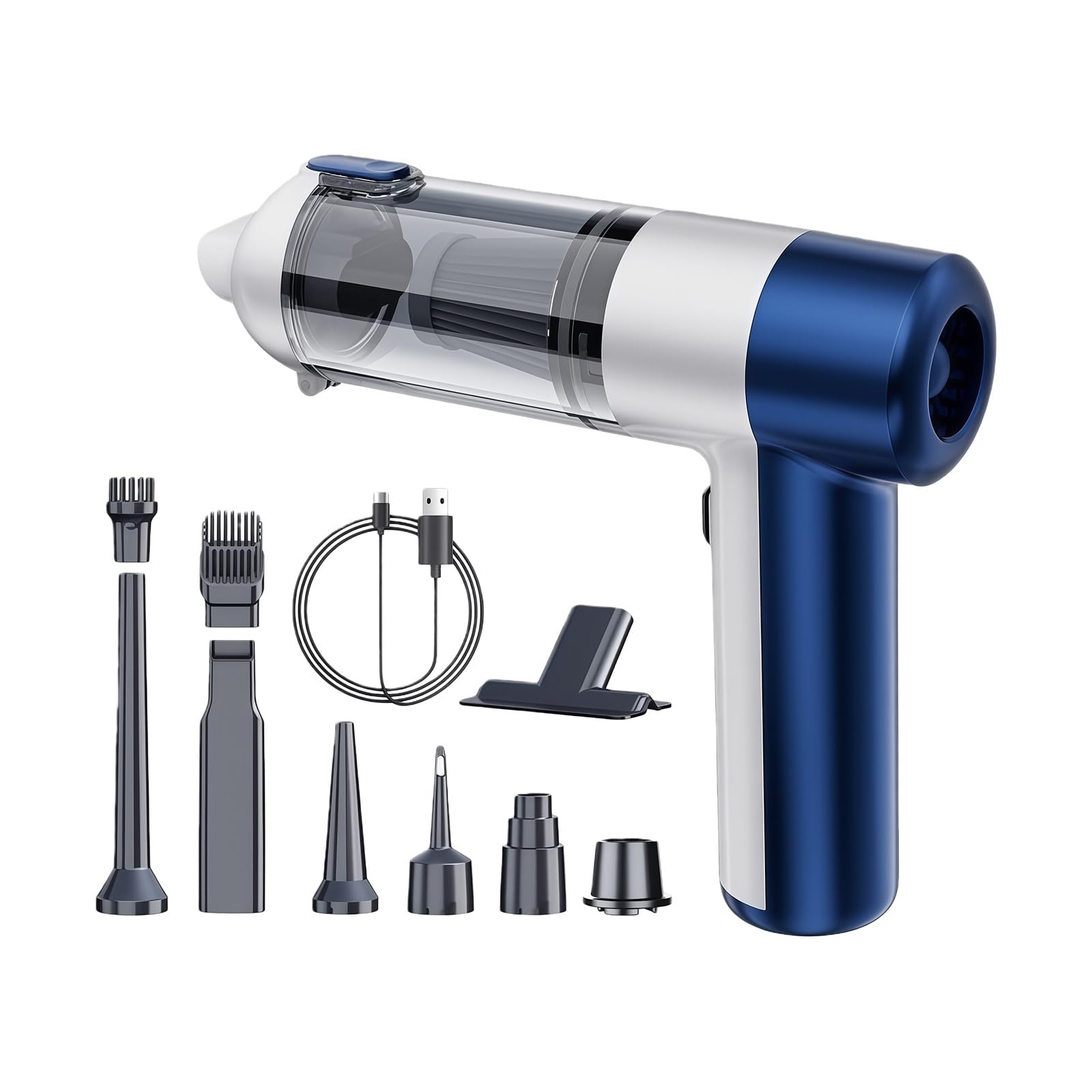 Smart Mobile Car Vacuum 3 Absorption Levels LED Indicators Nonbrush Motor for Efficient Cleansing Everywhere Compact Plan Thin Transportable Car Cleanser