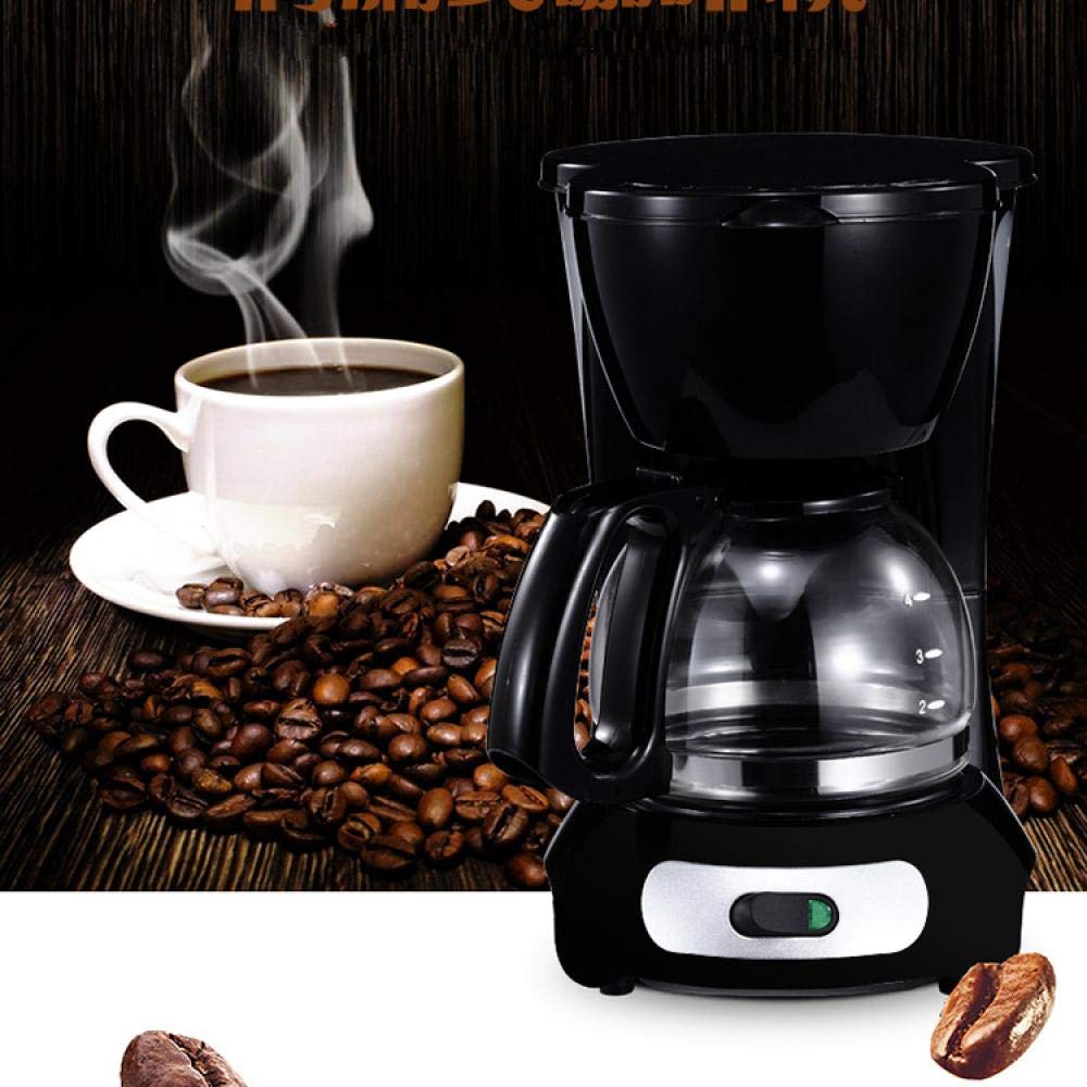 Máquina de café tipo goteo, máquina automática de conservación de calor para el hogar, operación simple con un botón, 600 ml de gran capacidad, máquina de café para beber té