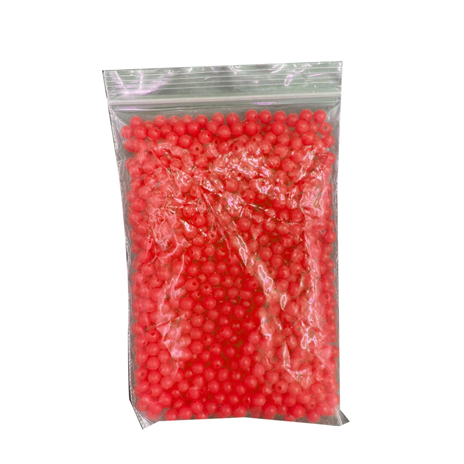 XuQiZZpp 1000Pieces Fishing Glowing Round Beads for Saltwater Freshwater Night Fishing Glowing Beads Glow Floating Assortment