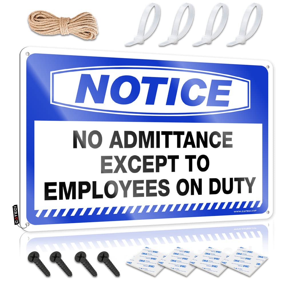 Plaques Half Clock Home Decor - Notice No Admittance Except To Employees On Duty Cover Rustic Style Artwork For Texas(30X40CM)
