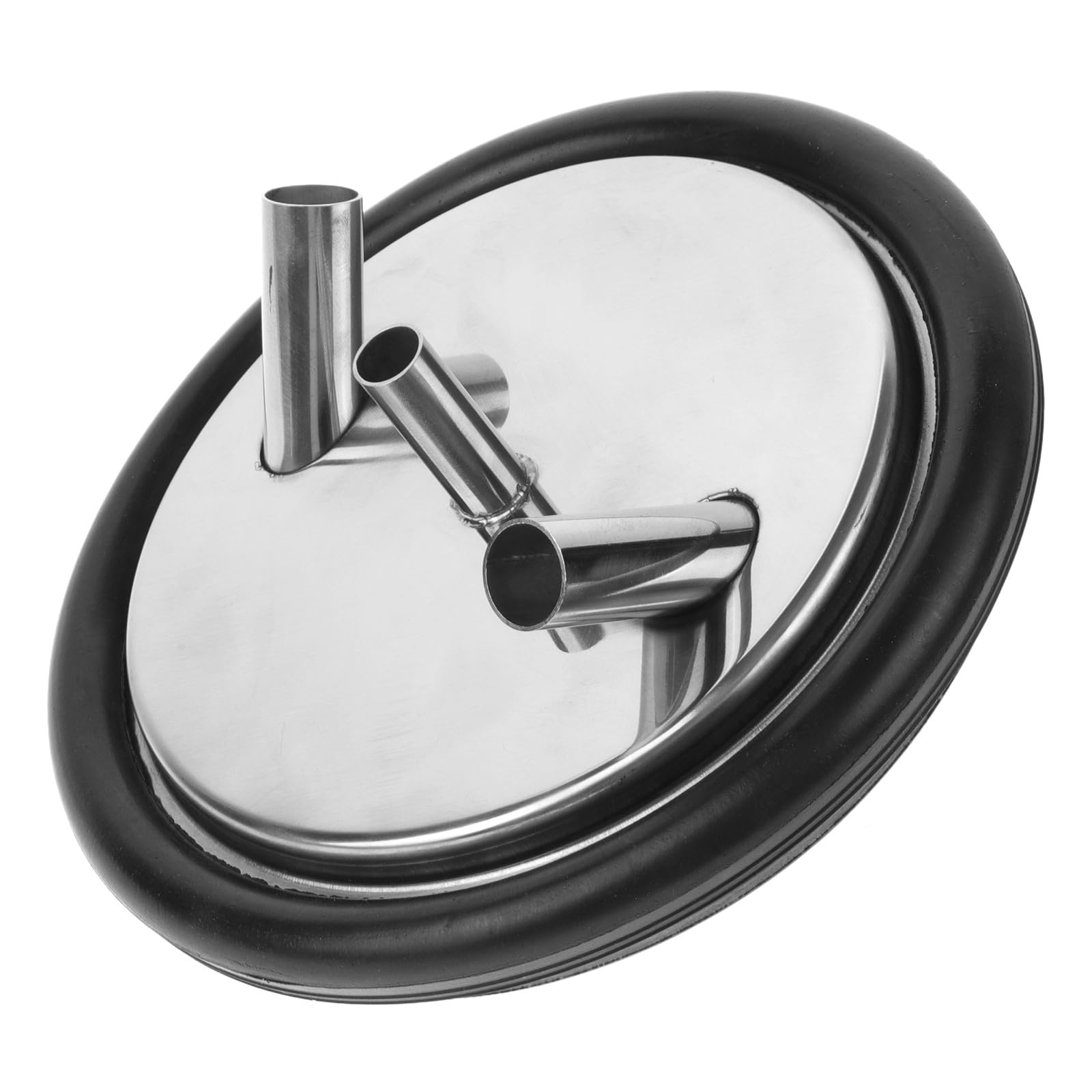 Coperchio Acciaio Inox Mungitura di Secchio in 3 Fori