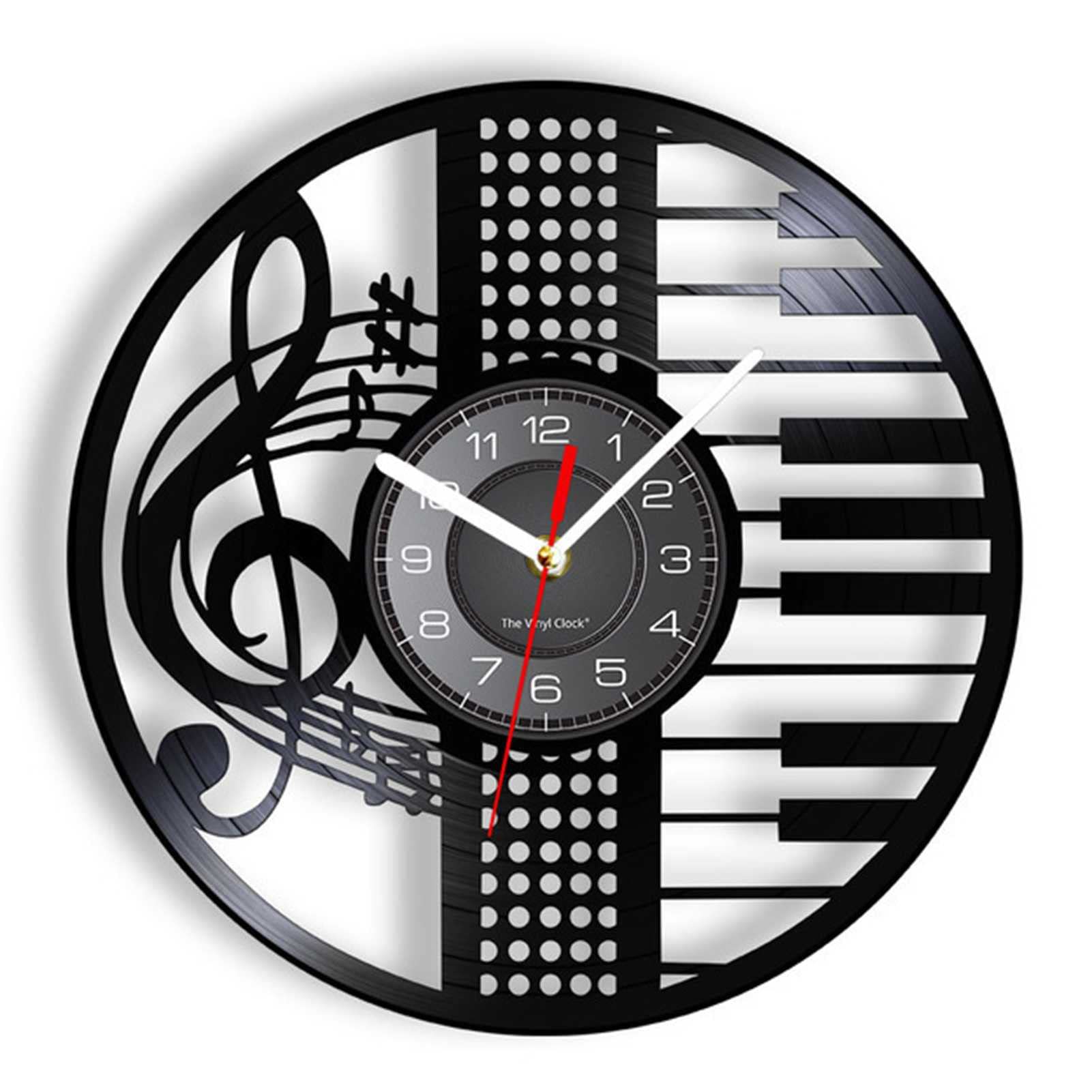 Horloge vinyle instruments de musique pour sublimer votre déco de salon