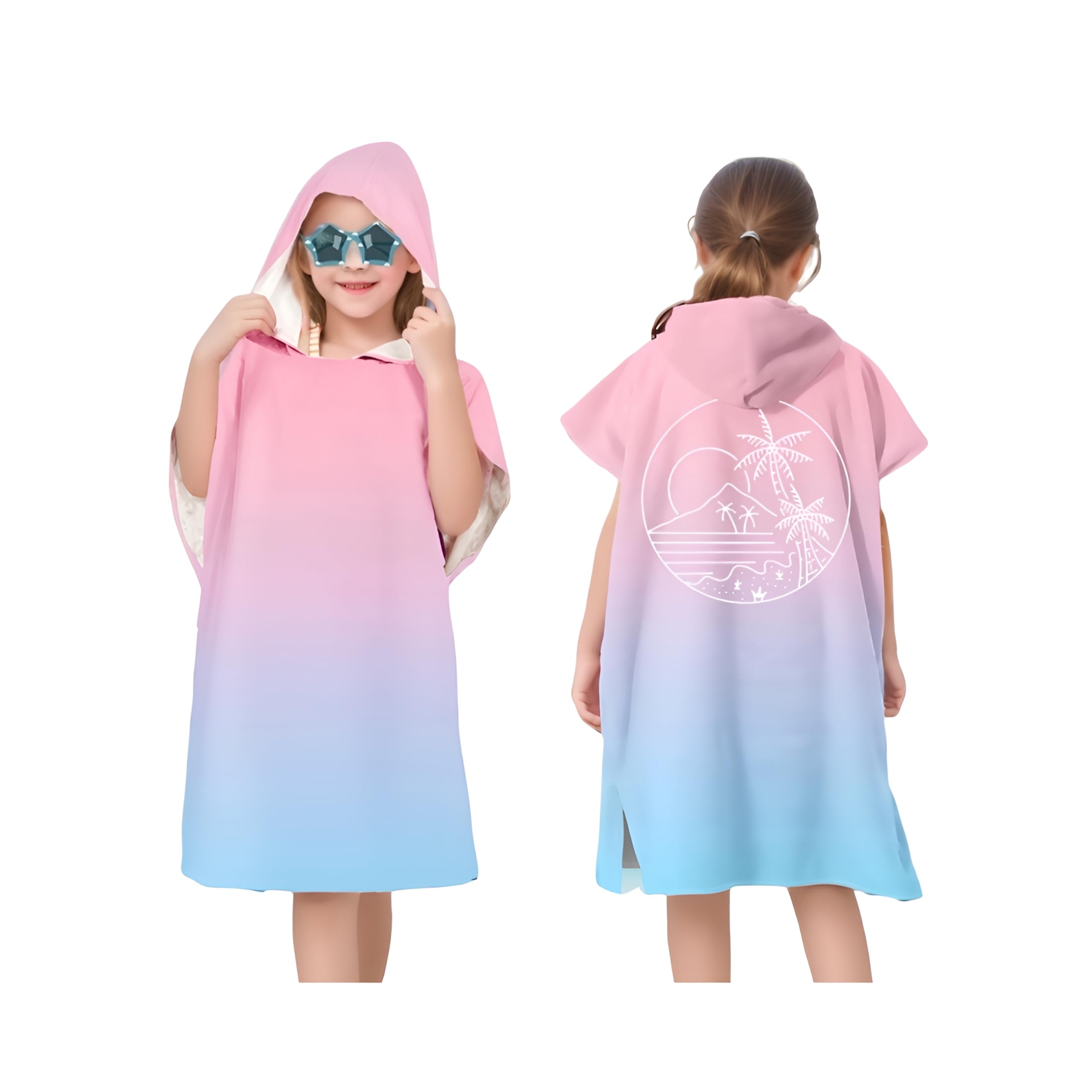 Morbuy Badeponcho Mikrofaser - Schnelltrocknend Für Strand & Schwimmbad