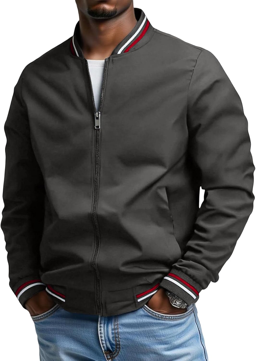 Winter Jacket Men 2025 Coats Long Sleeve Big and Tall Lightweight Warm Sweatshirt Mens Fashion Cloth