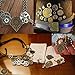 BIHRTC 40pcs Antique Bronze Mix Skeleton Steampunk Clock Face Watch Gear Cog Wheel Pendant Charms Jewelry Making DIY Steampunk Gear Pendant Charms