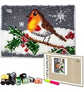 YP Latch Hook Kits for Kids and Adults DIY Rug Crafts Arts Carpet for Home Decoration Festival Gi...