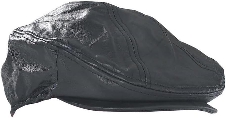 Uniformed Lambskin Leather Hat