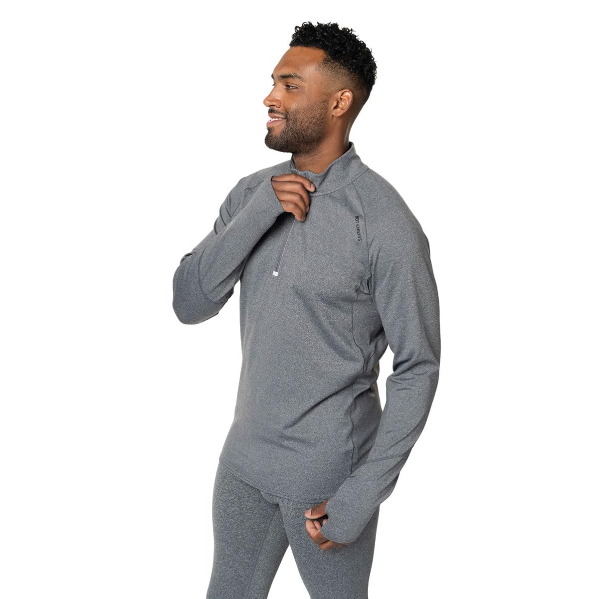 Hot Chillys Herren Men Micro-Elite Chamois Zone Zip-t Wanderhemd