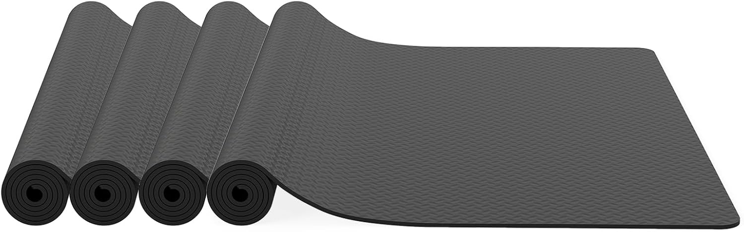 Tangkula 15.5 x 7.7 FT Garage Tool Mats Pack of 4, 7 mm Thickened PE Mechanic Pads for Under Car Repairing, Cuttable Diamond-Plate Protector Mat for Gym, Warehouse, Cargo Container