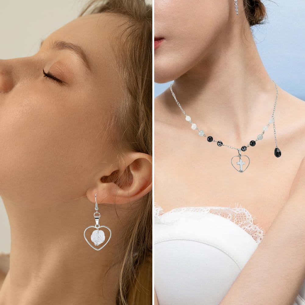 10 Ciondoli Tondi Placcati Oro E Argento In Acciaio Inox &ndash; Grandi 25mm Per Bigiotteria