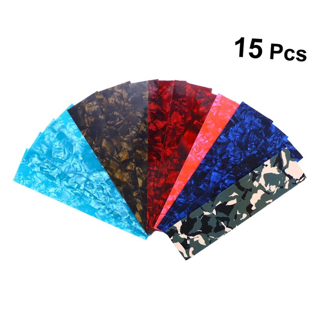 Mikinona 45 Stk Gitarrenplektrum Bass-Picks benutzerdefiniertes Gitarren-Plektrum Gitarrenplektren für Akustikgitarre Gitarren-Pick-Maker-Stanzer Zelluloidfilm Plektrum aus Zelluloid