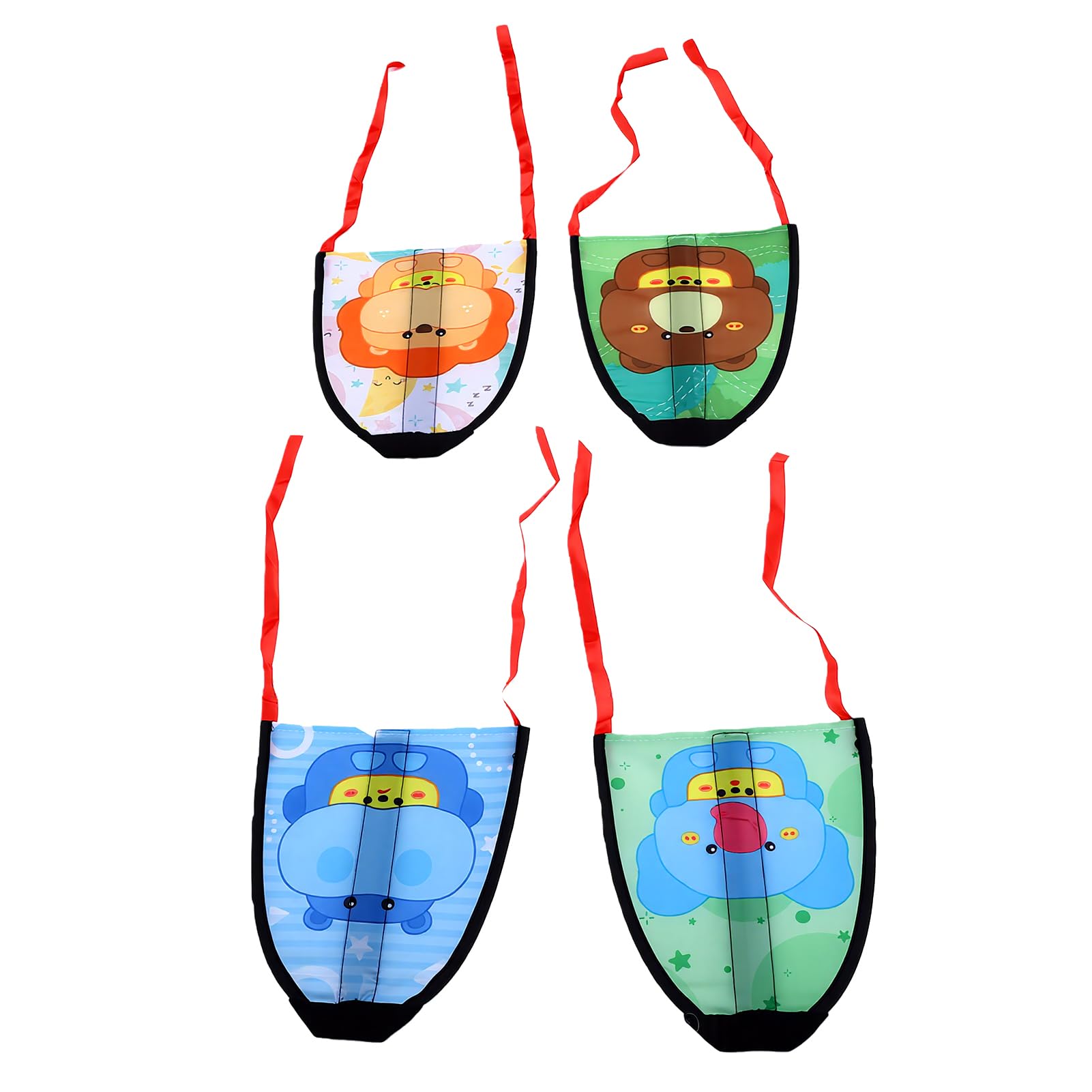 VELATEMOR Thumb Kites for Kids Outdoor Finger Kites Flying Toys for Boys Girls Beach Fun Lightweight Portable (4pcs)