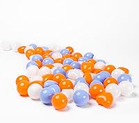 Vista 9 de Bolas de hoyo de TRENDPLAY en forma de estrella y corazón para niños pequeños - 50, 100, 200, 500 piezas de bolas de plástico para diversión y juego