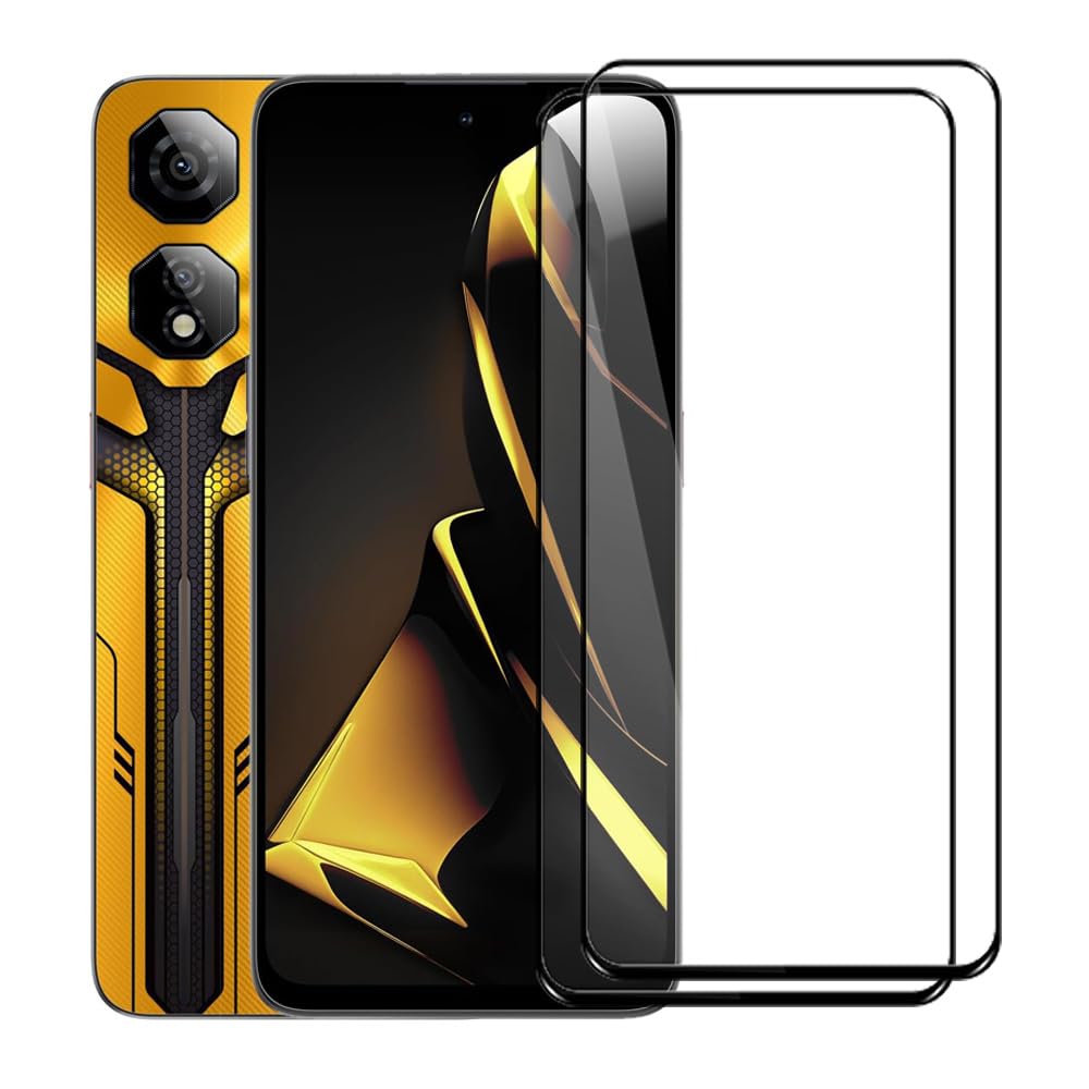 Compatible with Nubia Neo 2 5G / Neo 3 5G Screen Protector Tempered Glass, Full Coverage HD Anti-Scratch Bubble-Free Tempered Film with High Response [2 Pack]