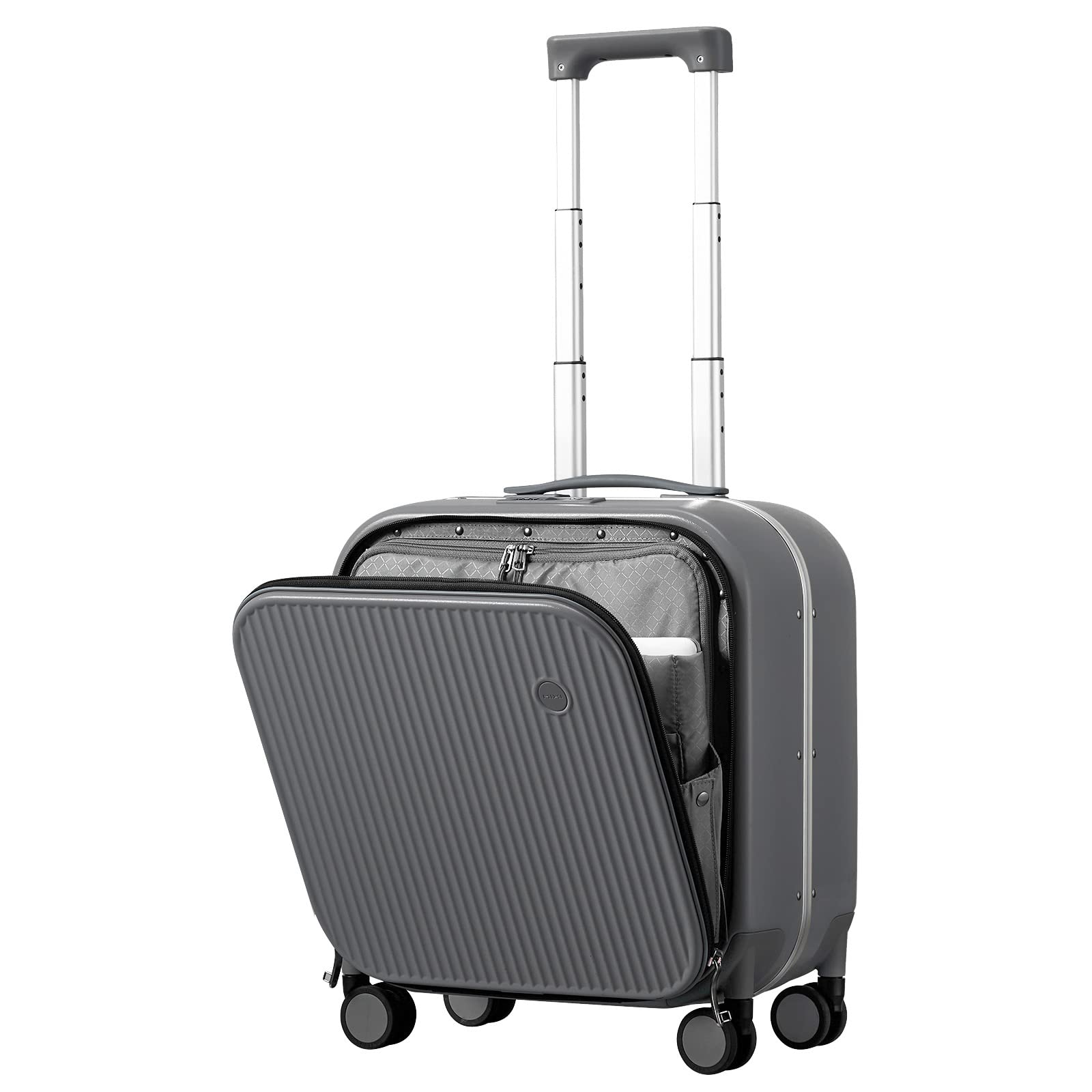 Mixi Carry On Luggage, 18'' Suitcases with Spinner Wheels, Rolling
