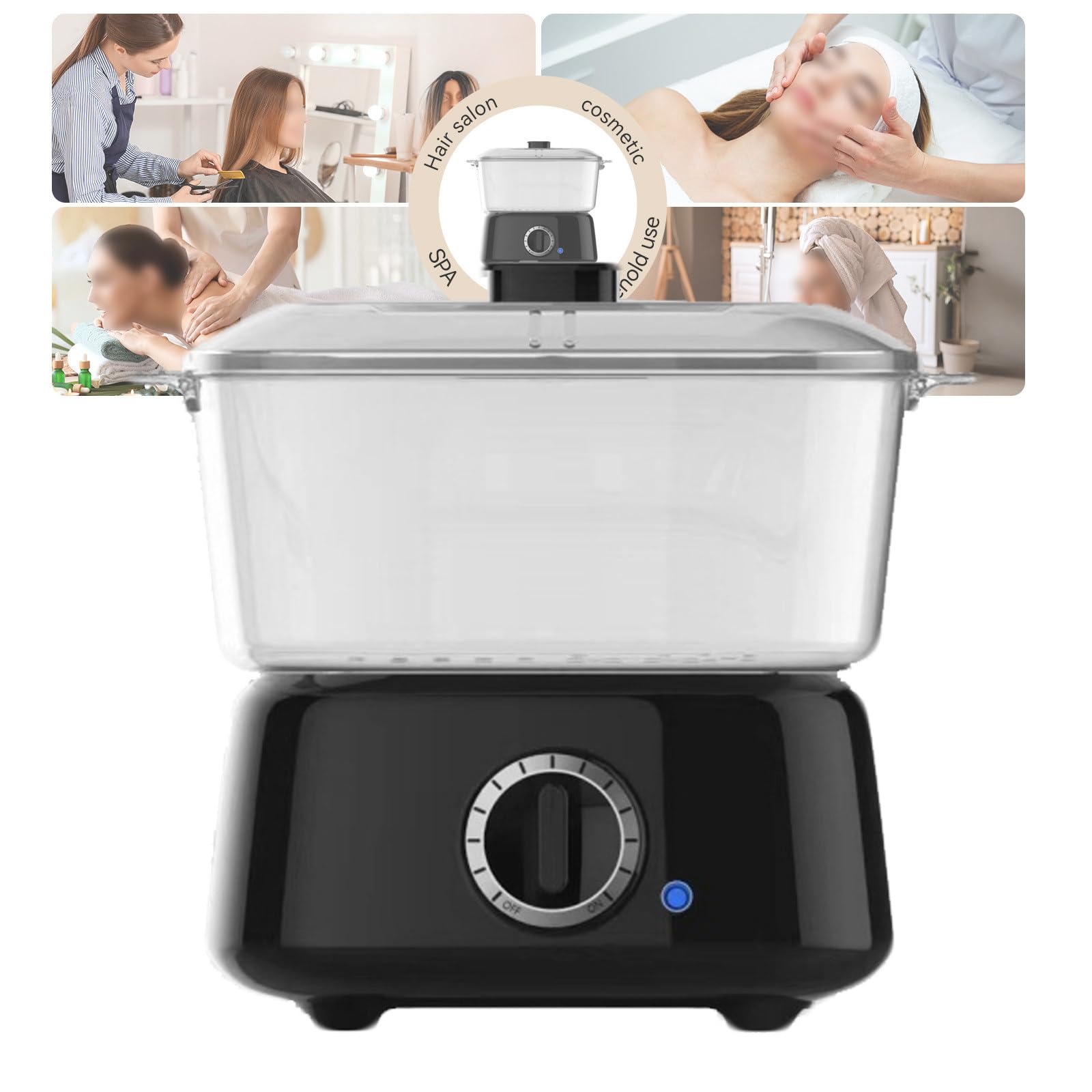 KJZQXYX Hot Towel Heater, 3L Towel Steamer, Maximum Temperature 100℃, Adjustable Heating Time,for Facial Care, Barber Shop, Heated Towel