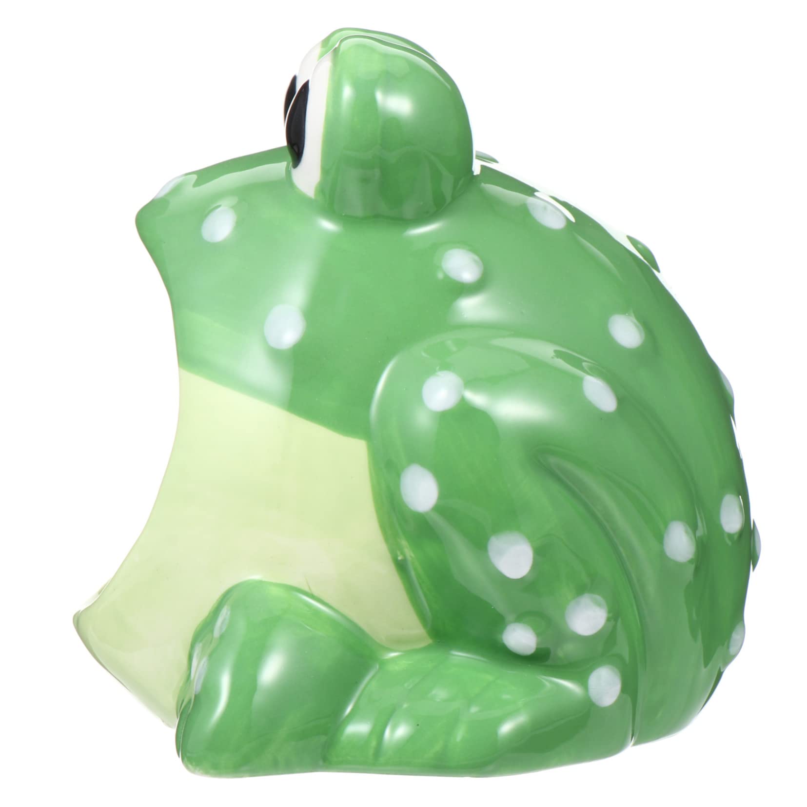 PENIKOKO Ceramic Hamster Hideout Small Animal Cave Cute Cartoon Frog Hut Bed Cage Decoration for Hamsters Gerbils Chinchillas Easy to Clean