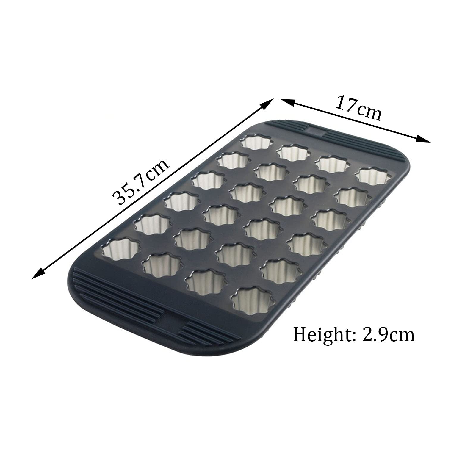 Molde de Silicona para Utensilios de Cocina, 24 Tazas, Ideal para Hornear Pan y Pasteles. Apto para Horno, Antiadherente y Seguro para Uso alimentario.