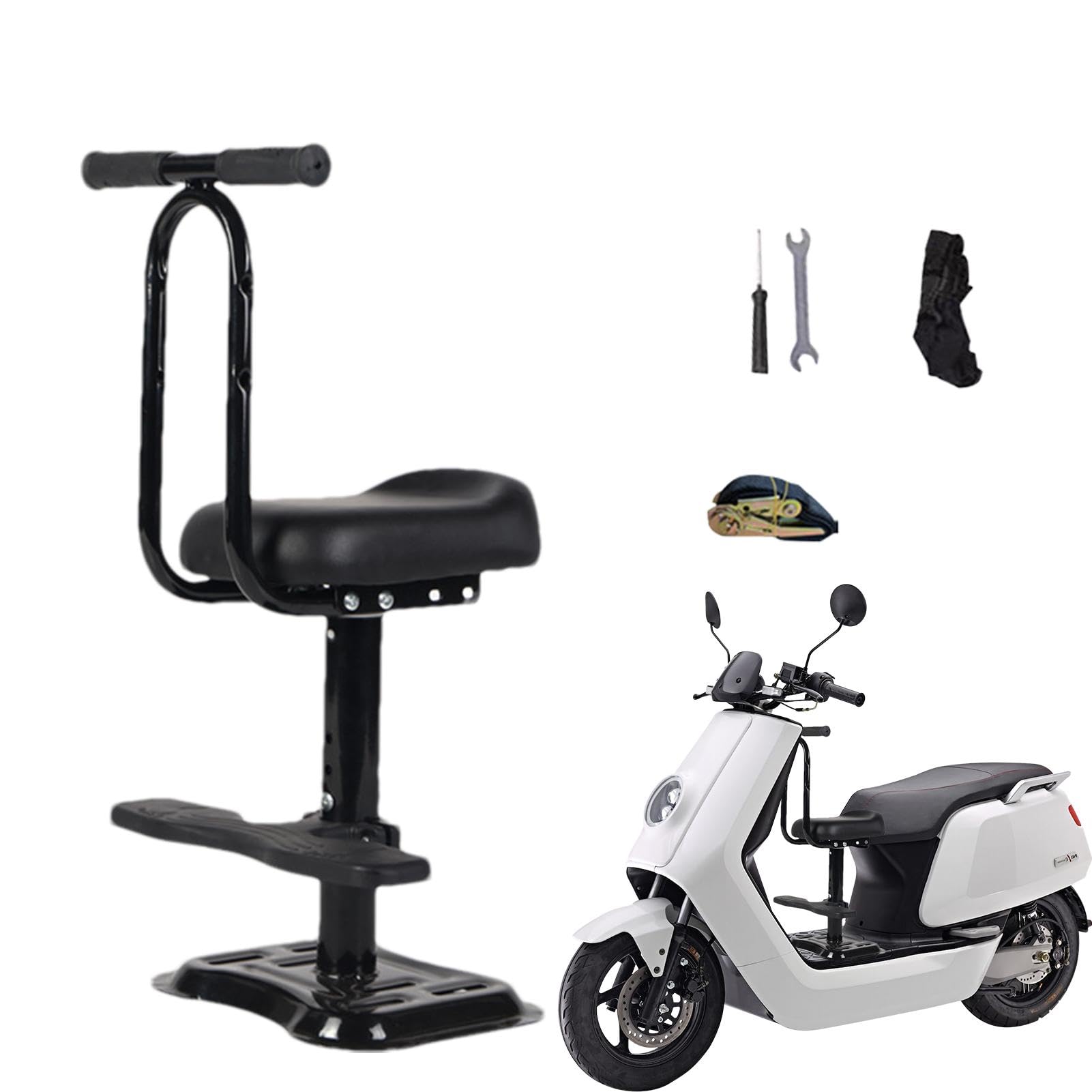 Fahrradrücksitz Für Kinder, Kinderfahrradsitz | Fahrrad Bequemer Sitz,Fahrrad-Kinderträger Für Stadtfahrräder, Abnehmbarer- Fahrrad-Kindersitz, Bequemer Fahrradsitz, Elastisch Für Tretroller