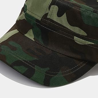 XYIYI Unisex Cotton Basic Cadet Army Cap Everyday Military Style Hat