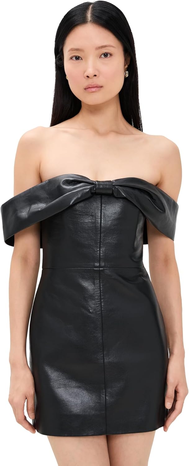 ANINE BING Women's Black Colleen Mini Dress