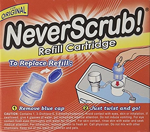 Neverscrub Automatic Toilet Bowl Cleaning System Refill Cartridge 1.65Oz (3 Pack) #TOP1