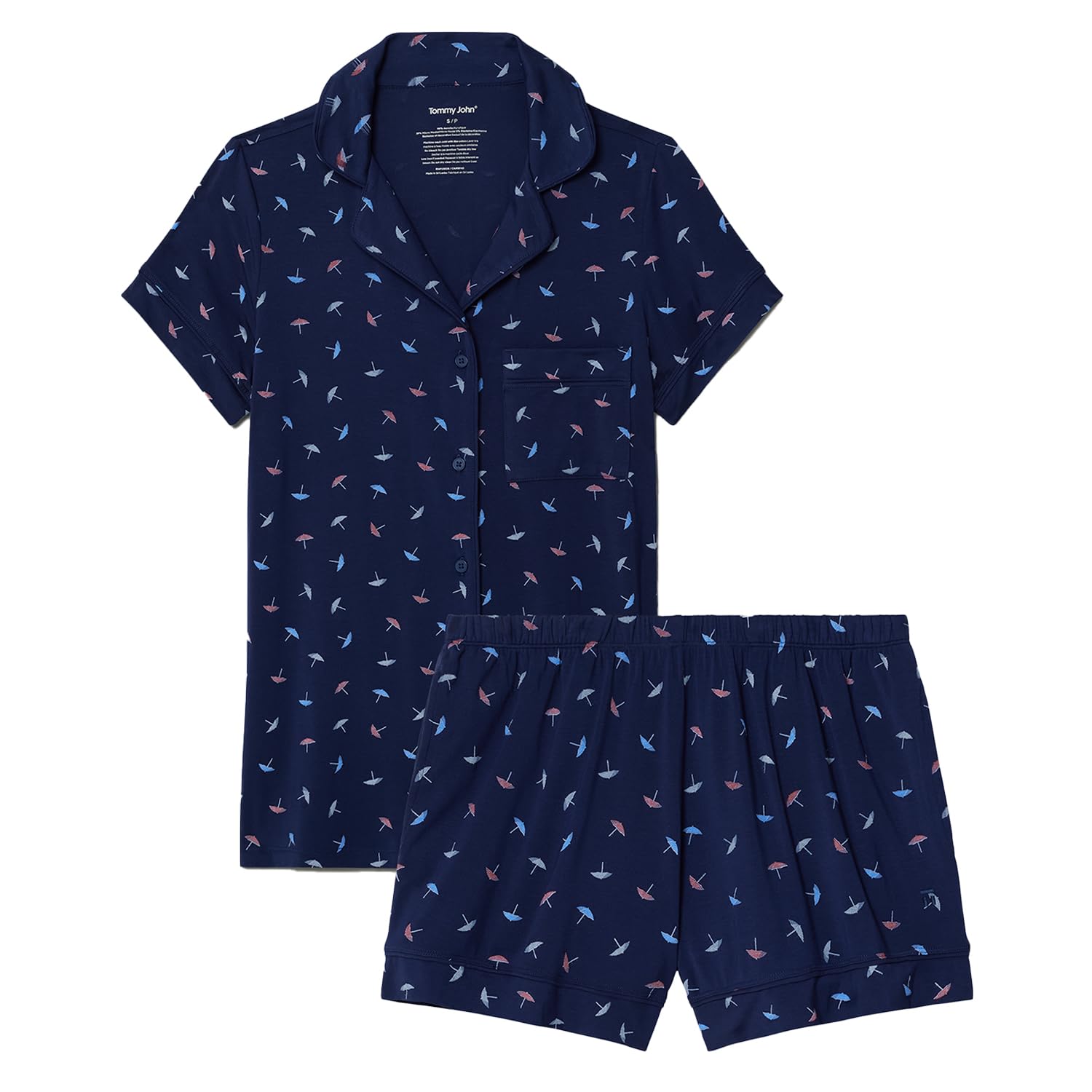 Tommy John Women's Short Sleeve Sleep Top and Short Set