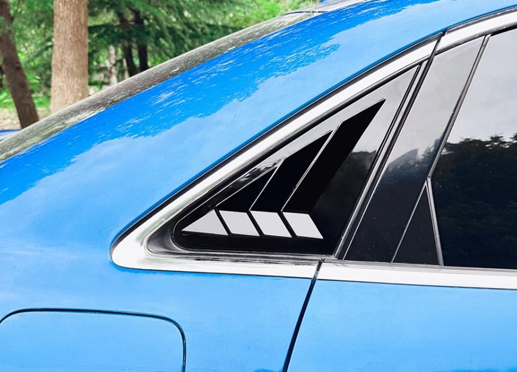 New Protective Rear Window Covers Compatible with Audi A3 S3 Sedan 2014-2020 (Black)