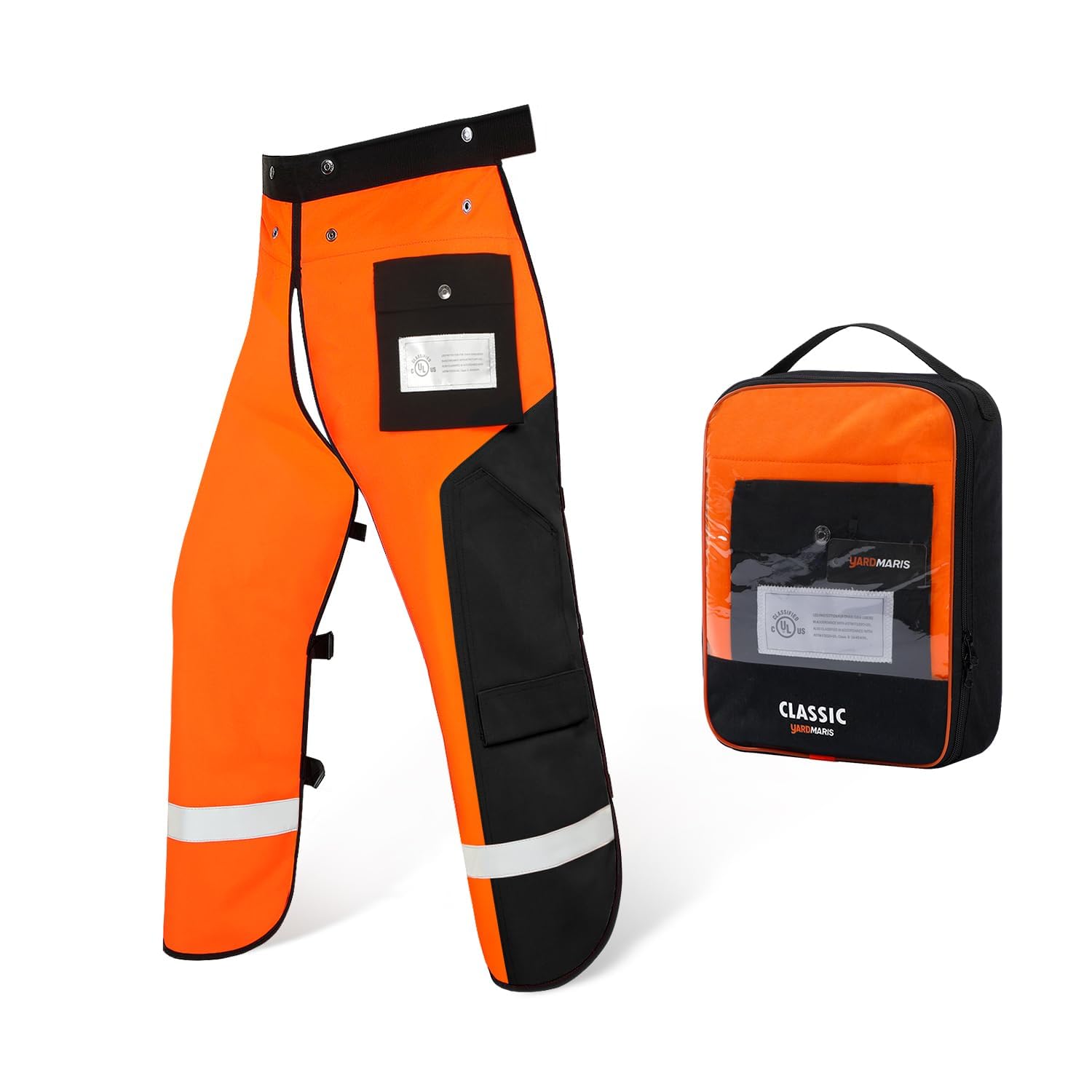Chaps - Pantalones técnicos de motosierra de 8 capas clase B para usuarios de motosierras