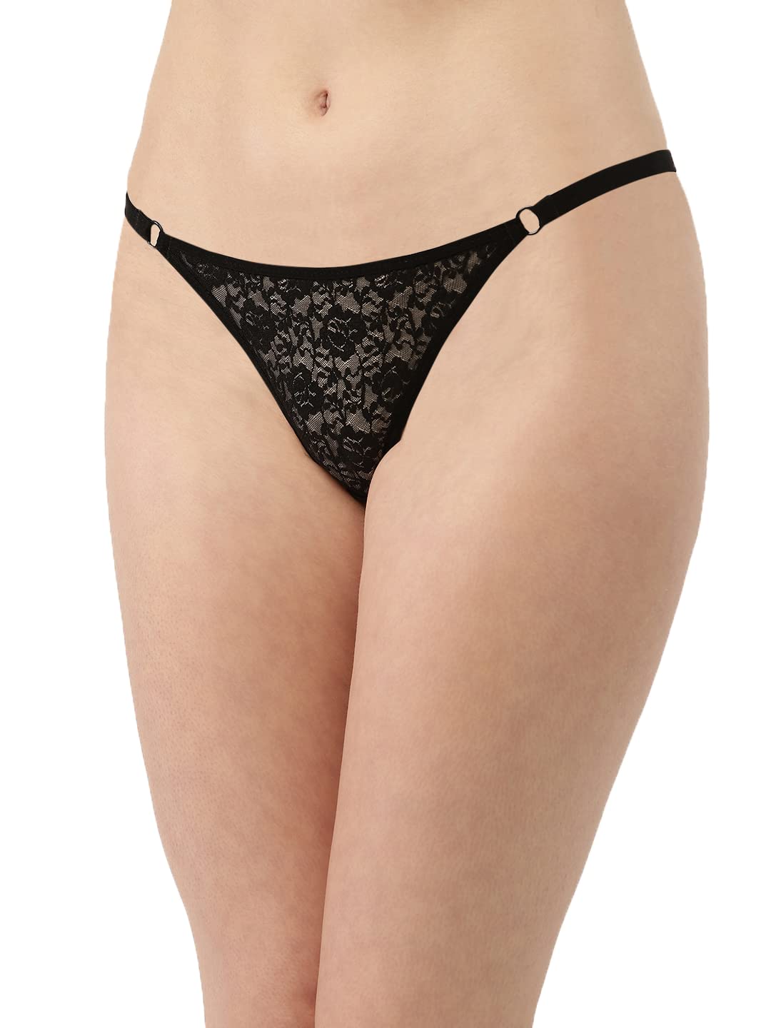 Women’s Stylish Lace | Rear Coverage | Mid-Waist | Thong Panty (Pack of 3)-image-41