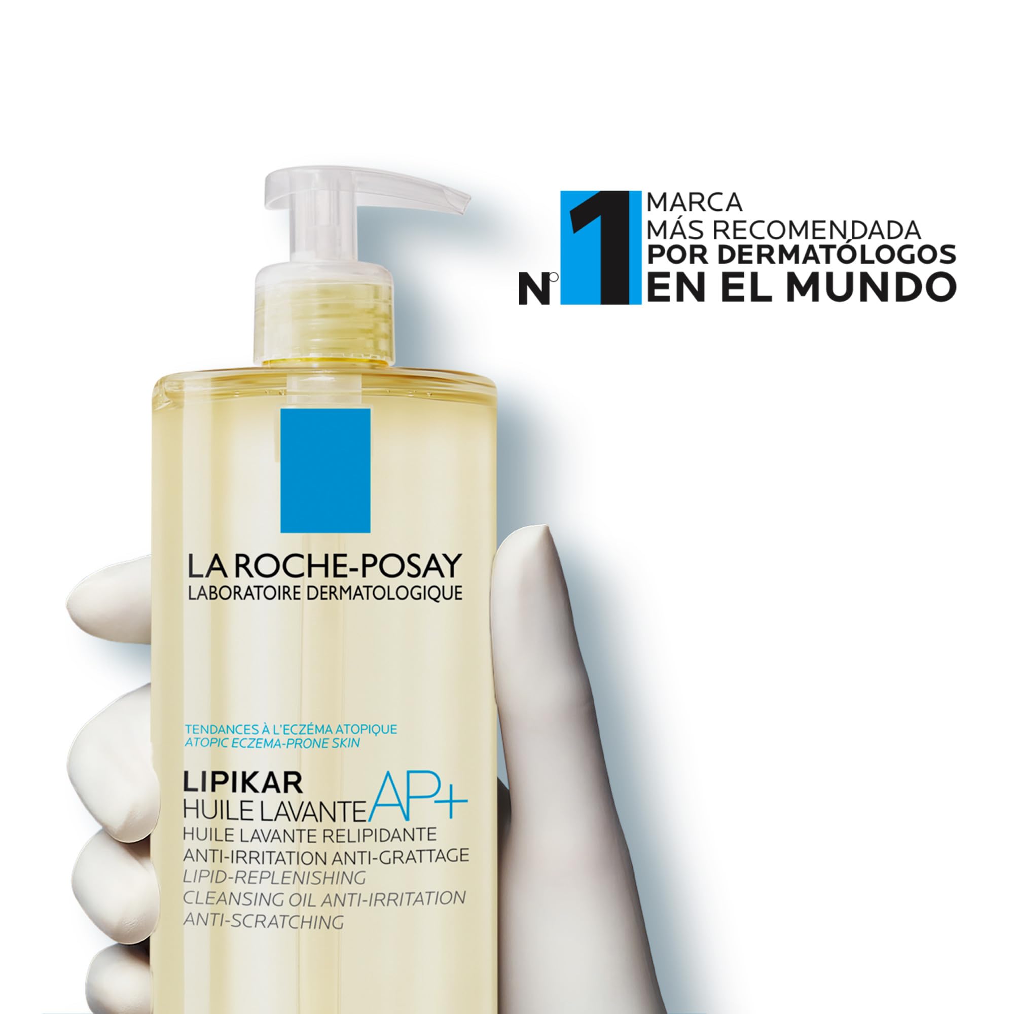 La Roche Posay Aceite de Ducha, Relipidizante, Anti-irritaciones, Hidrata y Calma, Enriquecido con Manteca de Karité, Para Pieles Secas y Atópicas, Lipikar AP+, 750 ml