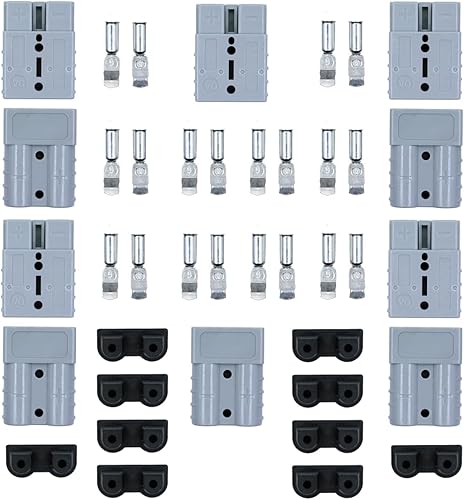 MEIVIFPV Kit de conector rápido de batería de 50 A, conector de cable de batería de 50 amperios, enchufe de conector de batería de calibre 781012,