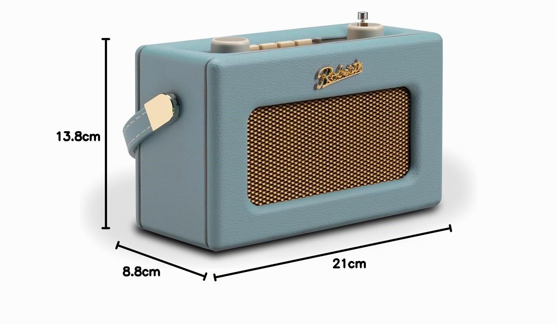 Roberts Revival Uno BT Dab+/FM/Bluetooth Radio Reloj despertador, Azul Cielo