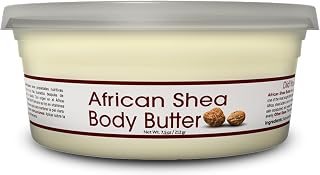 Okay Pure Naturals White Shea Butter for Hair and Skin - Raw African Shea Butter for Women and Men, Daily Moisturizer for Face and Body, Helps with Stretch Marks, Soothes Dry Skin - 7.5 Oz Jar