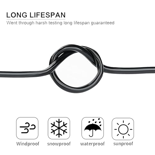 Miniatura 21 de Cable eléctrico de calibre 18 y 3 conductores de 50 pies, UL 2464 18 AWG 3 cables de cobre estañado PVC trenzado de 18/3 núcleos para iluminación