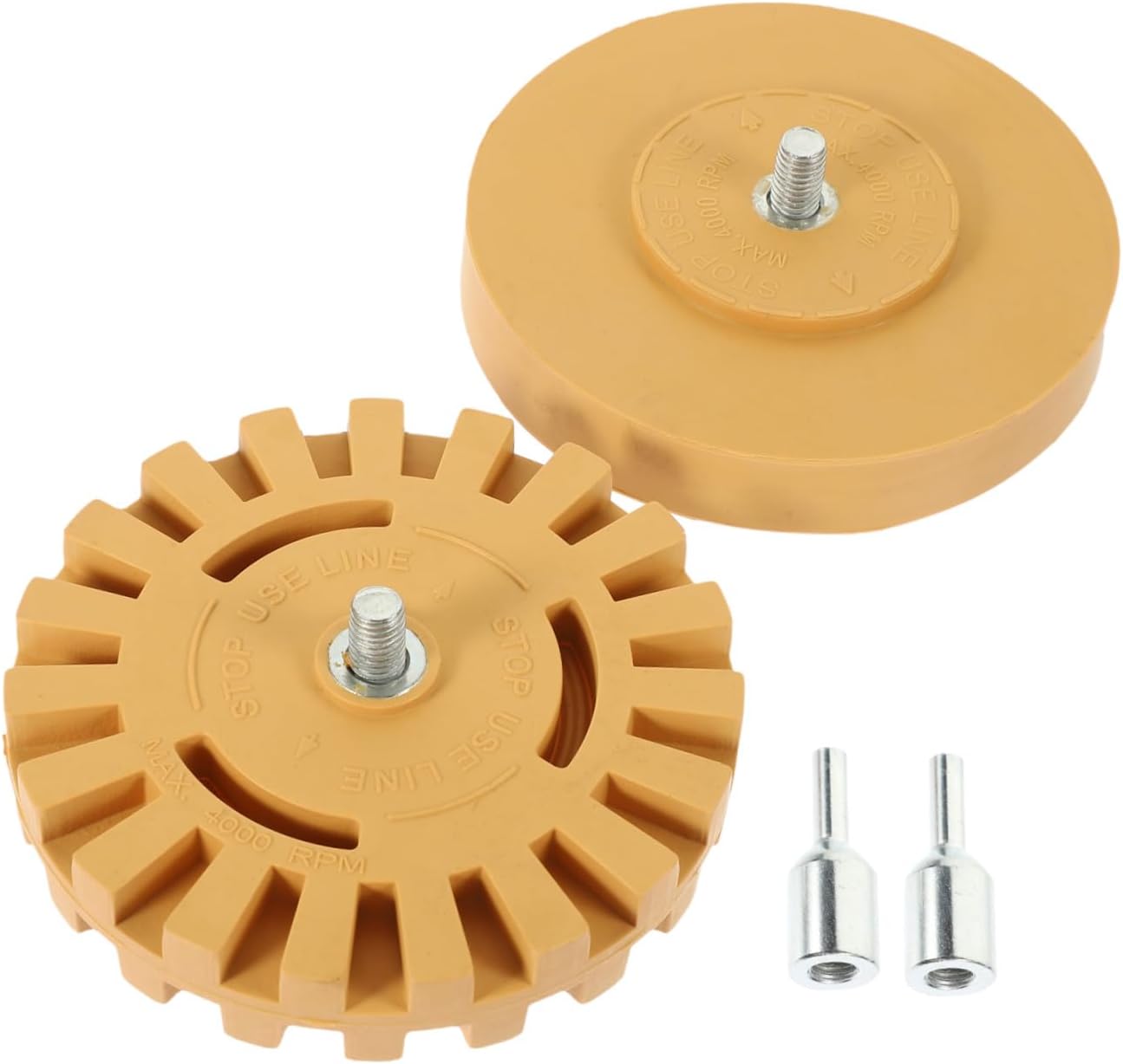 2pcs Rubber Removal Wheel Decal Eraser Wheel for Drill Sticker Remover Tool Decal Remover High Friction Dissipation