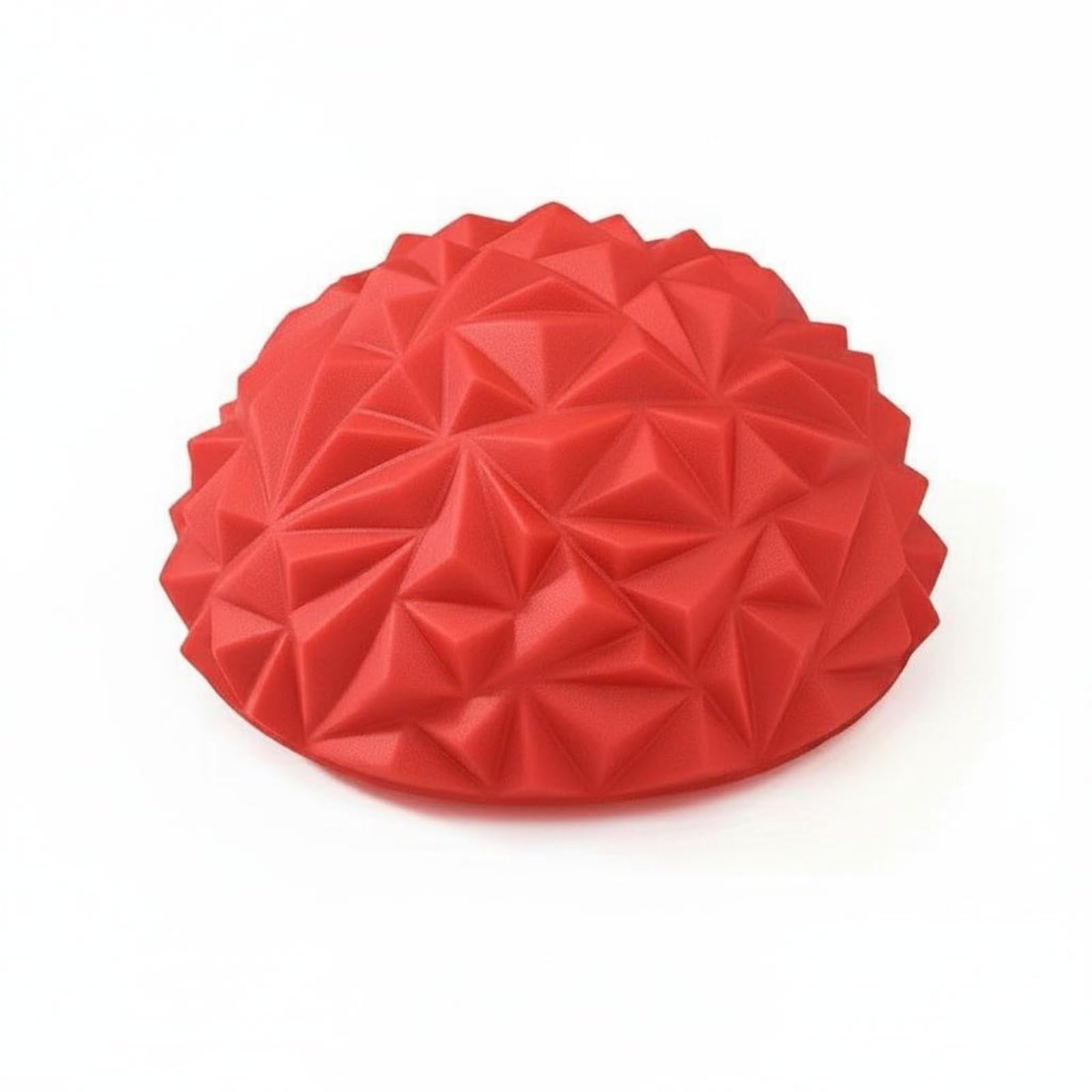 BNF® Long-Lasting ABS Spiky Half Exercise Ball Anti-Slip Sensory Balance Foot Massage Dome for Children, Home Gym, Physical Rehabilitation, Red | Improvement &-image-39