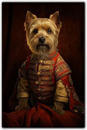Miniatura 1106 de Thuan Chow Chow Retrato de mascota con disfraz real de perro en un disfraz retrato de perro con vestimenta Retrato medieval de mascota retrato