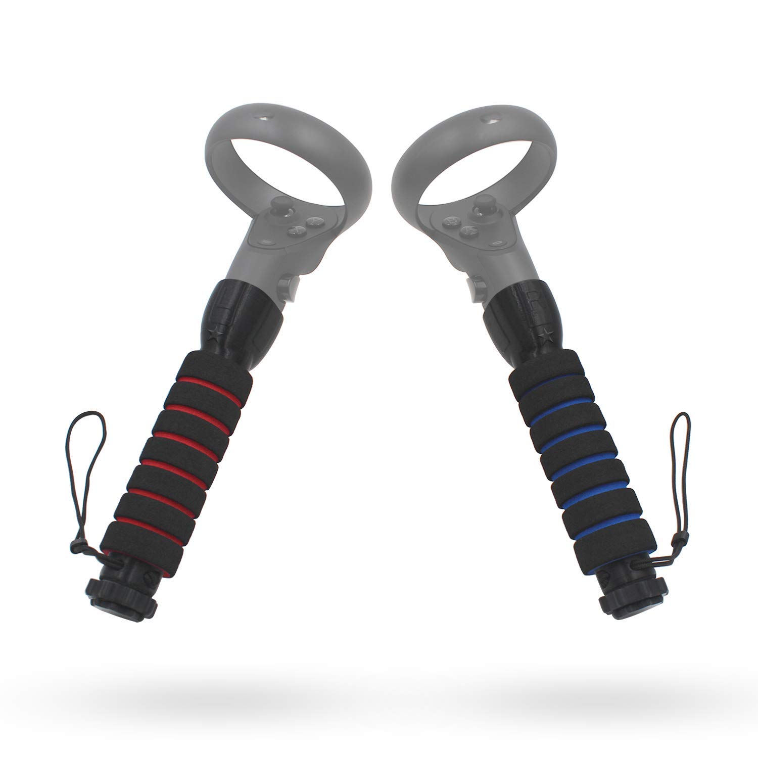 AMVR Dual Handles Gamepad for Oculus Quest or Rift S Controllers Playing Beat Saber Game (Renewed)