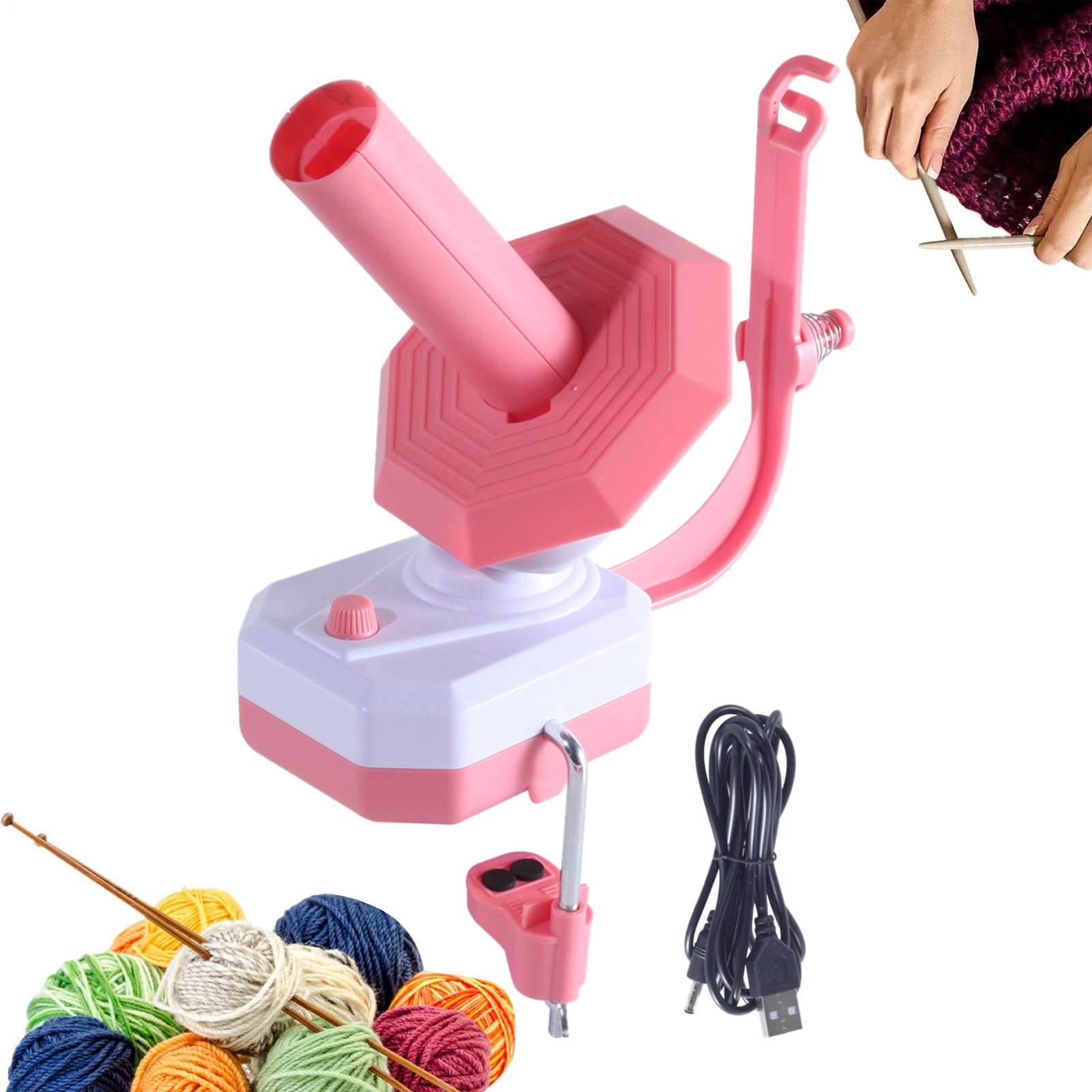 Yarn Winder - Electric String Winder | Avvolging A Di Tessitura Regolabile, Avvolgitore Automatico Per L'uncinetto, Maglieria, Cucito