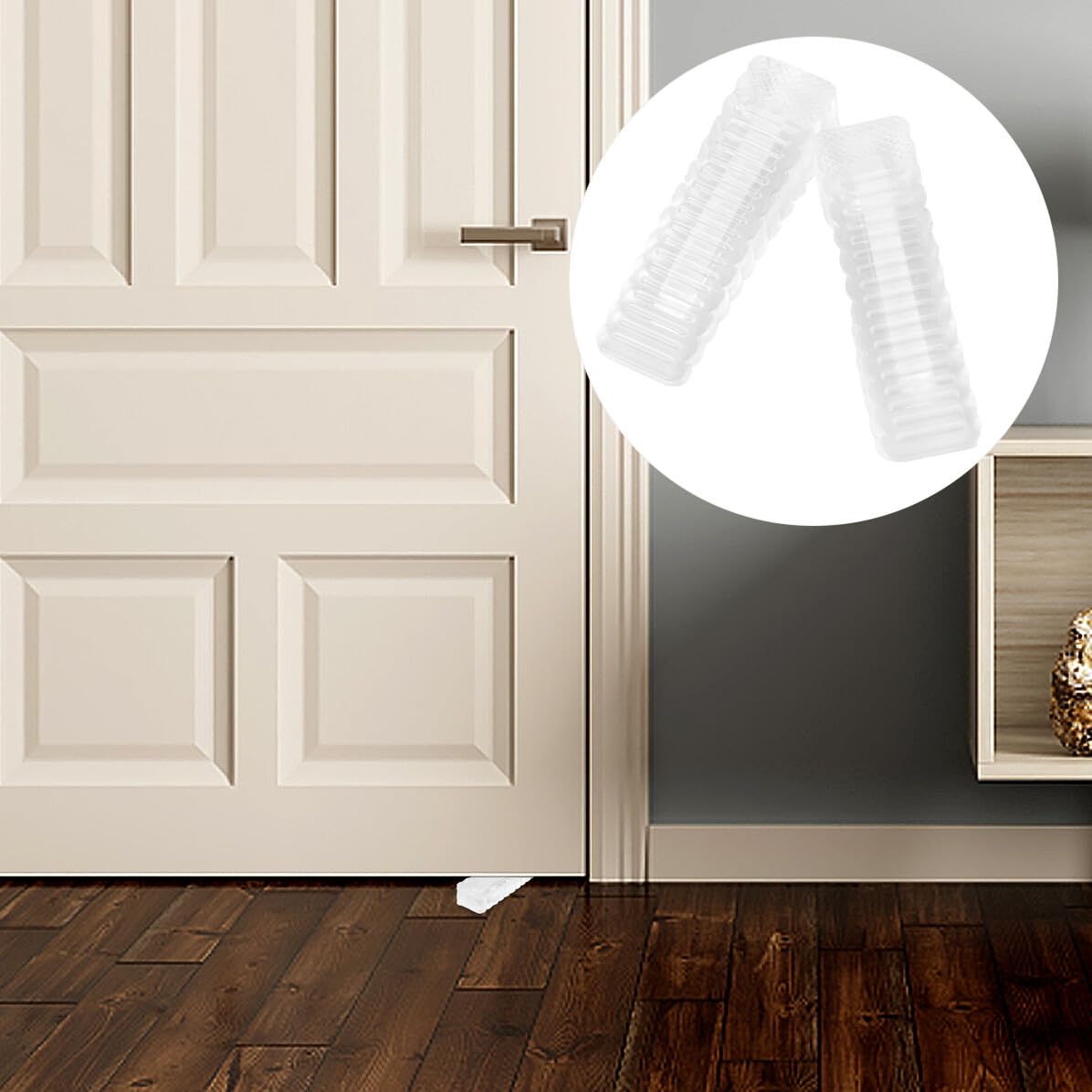 Veemoon 8piezas Tope de Puerta de Seguridad Hogar Tapón de Seguridad para Puerta Cuña de Tope para Sujeta y Bloqueador de Tapones