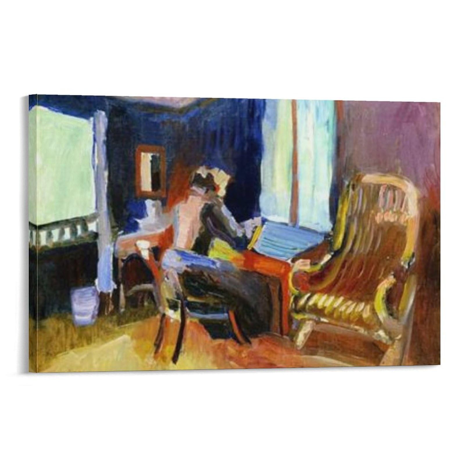 SXDMOUBK Henri Matisse Swiss Interior Print - Famous Painting Poster Canvas Art And Wall Picture Modern Family Bedroom Decor 20x30inch(50x75cm)