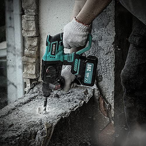 Stanew Professional Bohrhammer, Bohrhammer, SDS 4500 BPM, 6 Bohrer, Hammer/Bohrmaschine für das Bohren (Akku 20 V, 4,0… – Bild 7