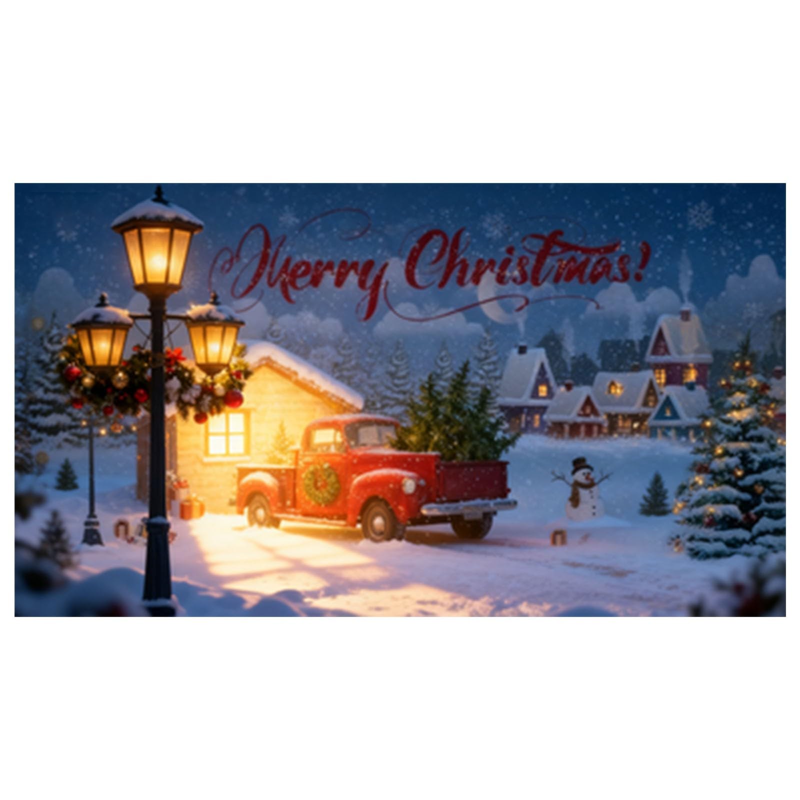 Letreros grandes para puerta de garaje al aire libre para temporada de vacaciones, Navidad, porche delantero, letrero de bienvenida con diseño de Papá Noel, trineo de reno, muñeco de nieve, feliz