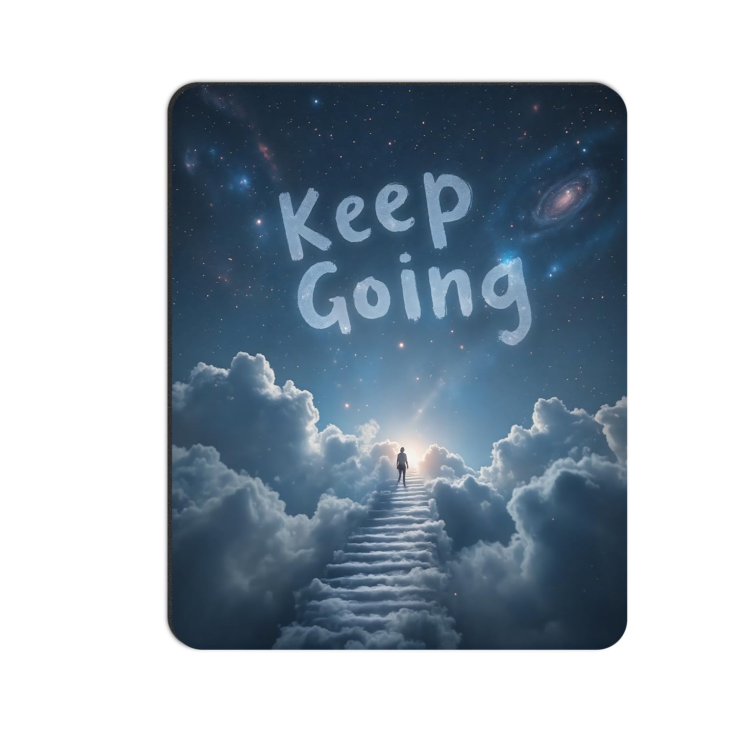 Dynippy Upgraded Mouse Pad [56% Larger] Gaming Mouse Pads Non-Slip Rubber Base Mousepad Rectangular Mouse Mat for Desktop Computer Laptop Gaming Office & Home 11.8x9.8x0.12 inches - Keep Going