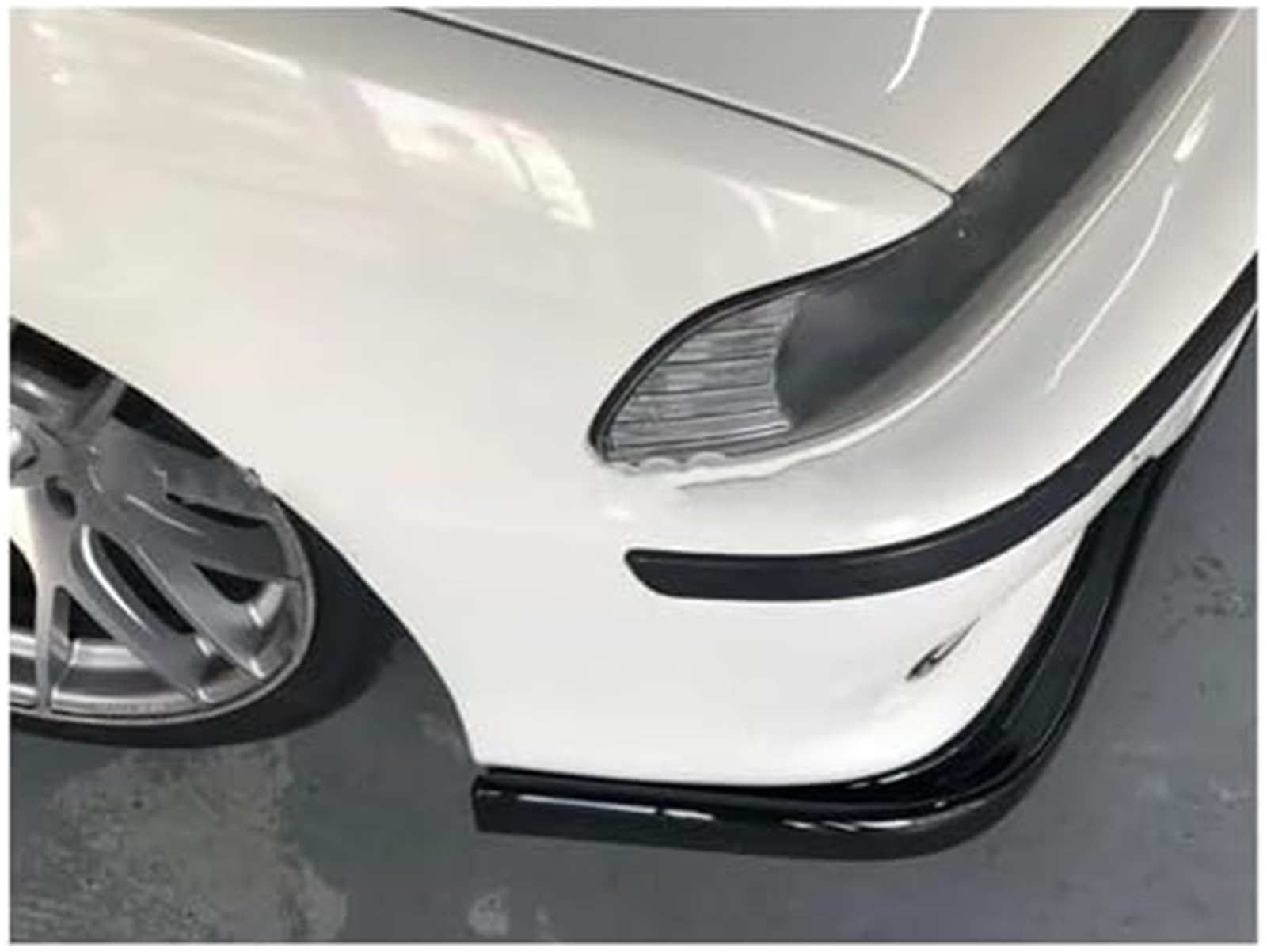 Splitter 3 sztuki, do BMW, seria 5 E39 Zderzak przedni Lip Body Kit Spoiler Splitter Dyfuzor ABS ABS Lip Splitter Dyfuzor rozdzielacza samochodowego