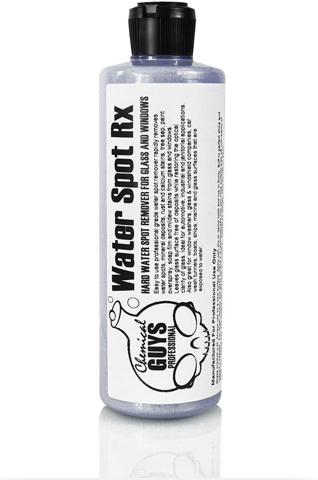 Chemical Guys SPI_886_16 Water Spot Rx Hard Water Spot Remover for Glass and Windows (16 oz)