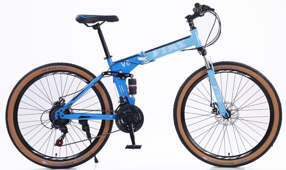 Kcolic Mountainbike 24/26 Zoll Fatbike - 21 Gang Mit Doppelscheibenbremse