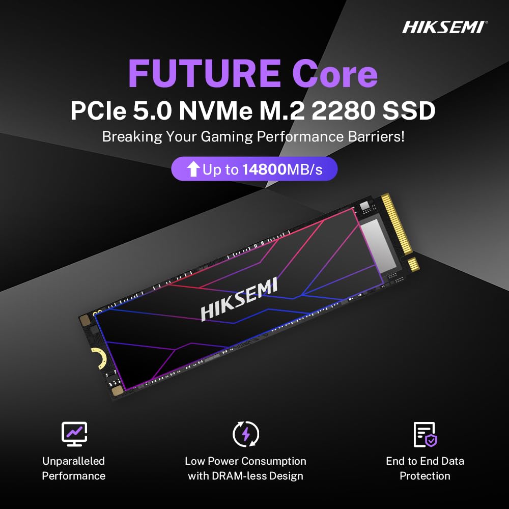 SSD M.2 PCIe 5.0 Hiksemi Future Core 1TB 2280 3D TLC HS-SSD-FUTURE