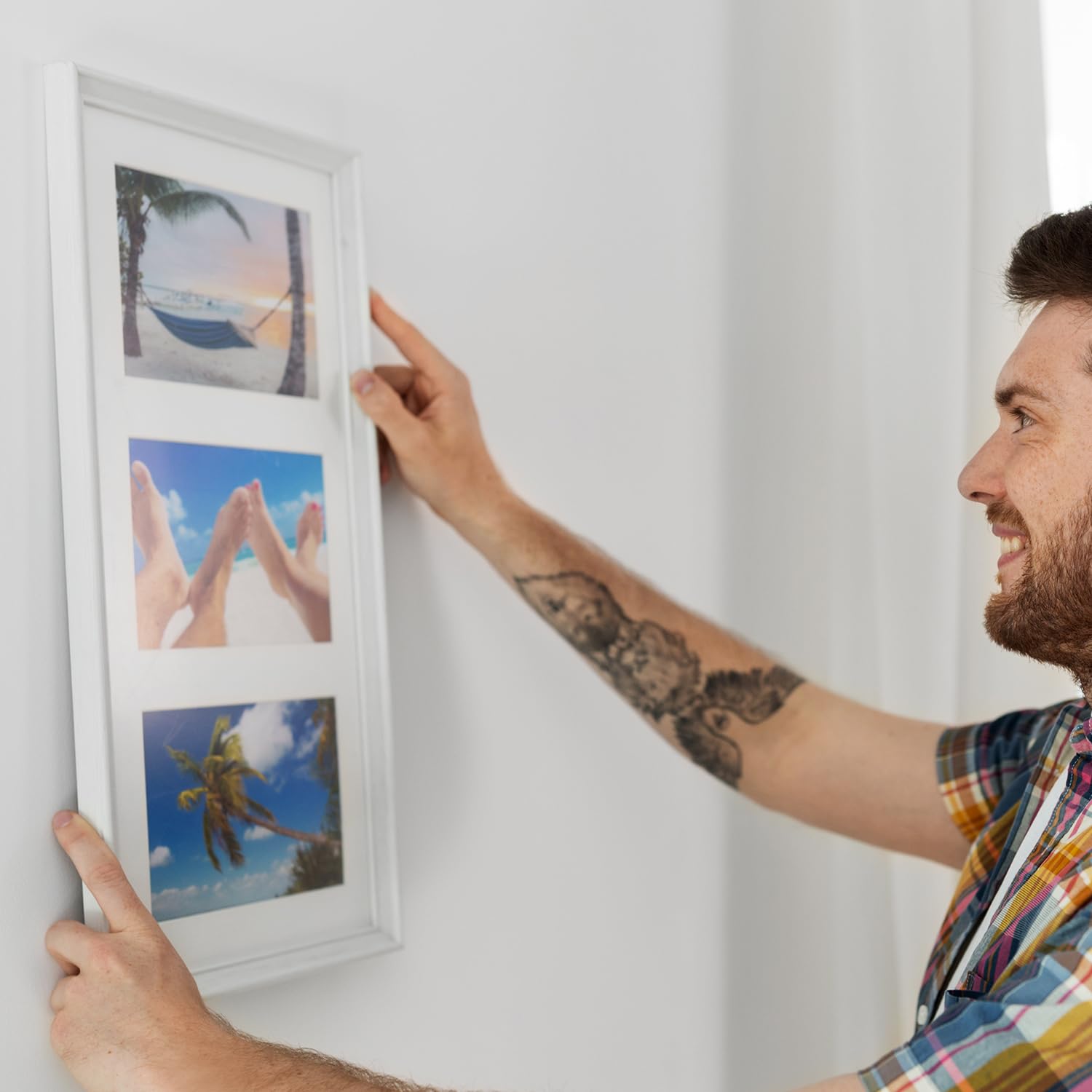 SPOKKI 100 Pezzi Attaccaglie Per Quadri Con Viti - Ganci A Triangolo In Ferro Dorato Per Parete - Foto 13